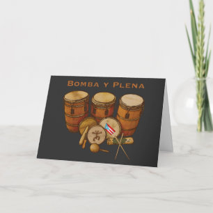 Puerto Rico Bomba en Plena Ontwerp Kaart