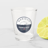 Puerto Rico Boricua de Pura Cepa Shot Glas (Voorkant)