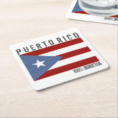 Puerto Rico Boricua Kartonnen Onderzetters (Schuin)