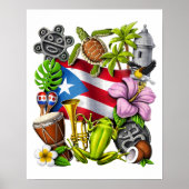 Puerto Rico Boricua Pride Poster (Voorkant)