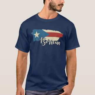 Puerto Rico Boricua Puerto Ricaanse vlagprid T-shirt