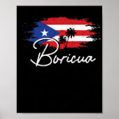Puerto Rico Boricua Puerto Rican Flag Pride Poster (Voorkant)