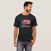 Puerto Rico Boricua Puerto Rican Flag Pride T-shirt (Voorkant volledig)