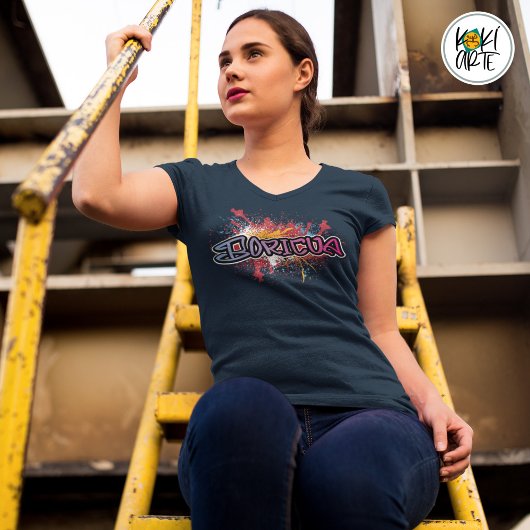 Puerto Rico Boricua Street Art T-shirt