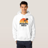 Puerto Rico Boricua Sunset Beach Hoodie (Voorkant volledig)