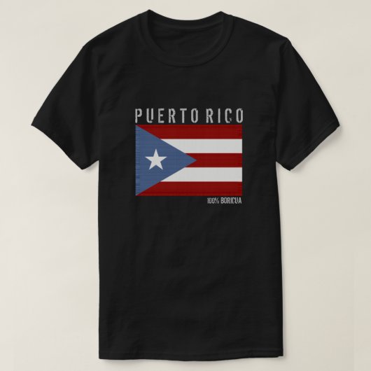 Puerto Rico Boricua T-shirt (Design voorkant)