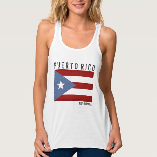 Puerto Rico Boricua Tanktop (Voorkant)