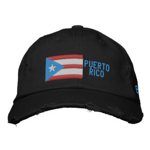 Puerto Rico Boricua Vlag Geborduurde Hoed Pet