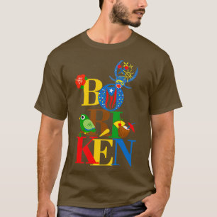 Puerto Rico Boriken Boricua Flag Pina Colada Carni T-shirt