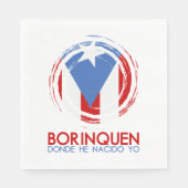 Puerto Rico Borinquen Servetten (Voorkant)