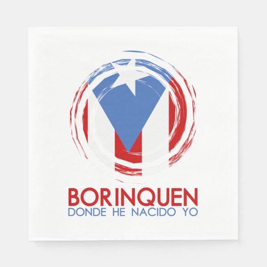 Puerto Rico Borinquen Servetten (Voorkant)