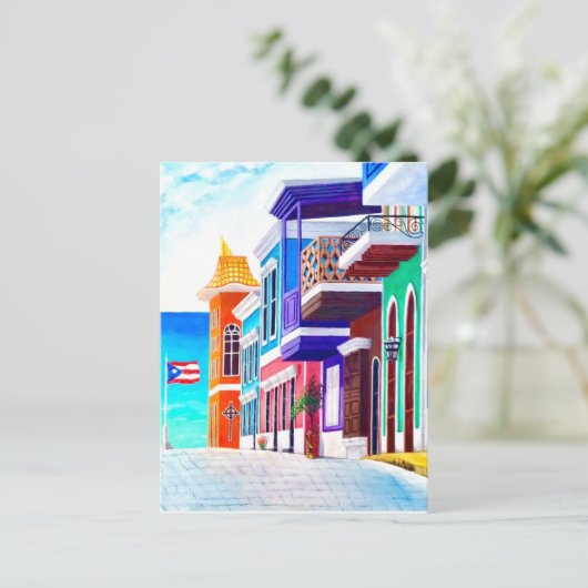 Puerto Rico Briefkaart (Staand voorkant)