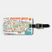 Puerto Rico Briefkaart Bagagelabel (Voorkant horizontaal)