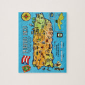 Puerto Rico Briefkaart Kaart Jigsaw Puzzel (Verticaal)