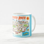 Puerto Rico Briefkaart Mok (Voorkant rechts)