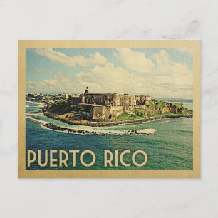 Puerto Rico Briefkaart Vintage Travel