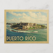 Puerto Rico Briefkaart Vintage Travel (Voorkant)
