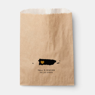 Puerto Rico bruiloft gunst trakteren zakken, gesch Bedankzakje