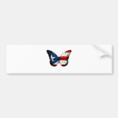 Puerto Rico Butterfly Bumpersticker (Voorkant)