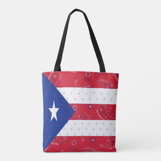 Puerto Rico Canvas tas (Achterkant)