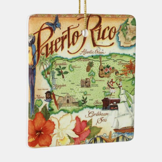 Puerto Rico Ceramic Ornament (Rechts)