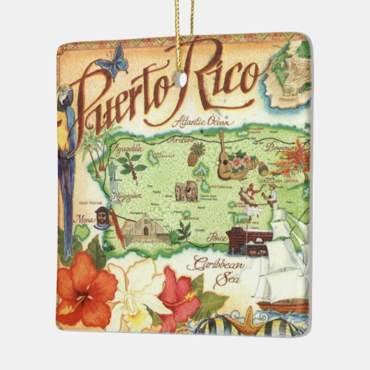 Puerto Rico Ceramic Ornament (Links)