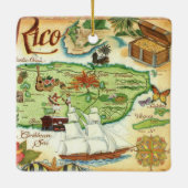 Puerto Rico Ceramic Ornament (Achterkant)
