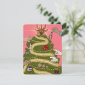 PUERTO RICO CHRISTMAS TREE FEESTDAGENKAART (Staand voorkant)