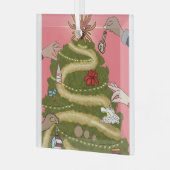 PUERTO RICO CHRISTMAS TREE GLAS ORNAMENT (Voorkant links)