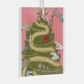 PUERTO RICO CHRISTMAS TREE GLAS ORNAMENT (Voorkant Rechts)