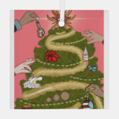 PUERTO RICO CHRISTMAS TREE GLAS ORNAMENT (Achterkant)