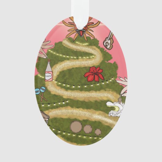 PUERTO RICO CHRISTMAS TREE ORNAMENT (voorkant)