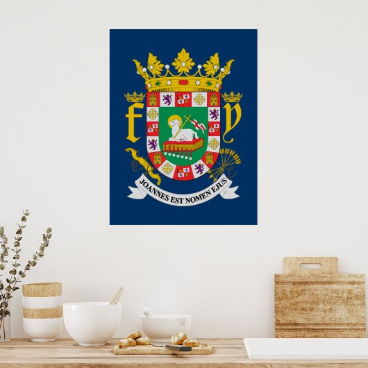 Puerto Rico COA Poster (Keuken)