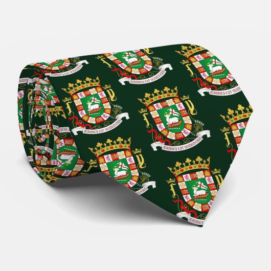 Puerto Rico COA Stropdas (Opgerold)