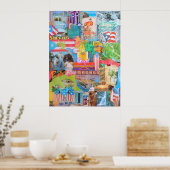 Puerto Rico Collage Poster (Keuken)