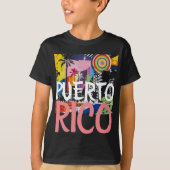 Puerto Rico Cool Graffiti Mural Shirt, Boy's T-shirt (Voorkant)