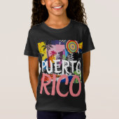 Puerto Rico Cool Graffiti Mural Shirt, meisje T-shirt (Voorkant)
