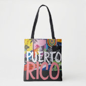 Puerto Rico Cool Graffiti Mural Tote Bag (Voorkant)
