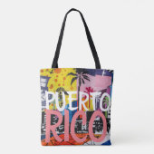 Puerto Rico Cool Graffiti Mural Tote Bag (Achterkant)