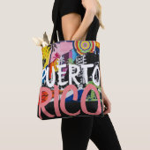 Puerto Rico Cool Graffiti Mural Tote Bag (Dichtbij)