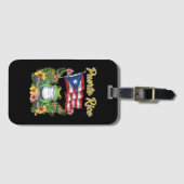 Puerto Rico Coquí Frog Boricua Pride Bagagelabel (Voorkant (horizontaal))