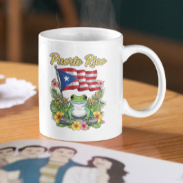 Puerto Rico Coquí Frog Boricua Pride Koffiemok