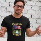 Puerto Rico Coquí Frog Boricua Pride T-shirt