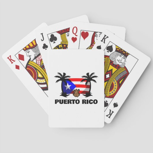 Puerto Rico Coqui kikker reizen Pokerkaarten (Achterkant)