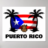 Puerto Rico Coqui kikker reizen Poster (Voorkant)