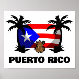 Puerto Rico Coqui kikker reizen Poster