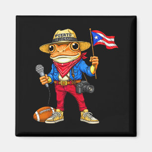 Puerto Rico coqui kikker straat muziek voetbalPuer Magneet