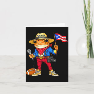 Puerto Rico coqui kikker straatmuziek voetbal Kaart