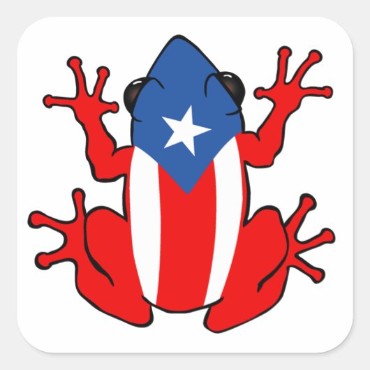 Puerto Rico - Coqui Sticker (Voorkant)