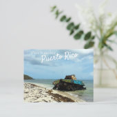 Puerto Rico, Culebra, Flamenco Playa Briefkaart (Staand voorkant)